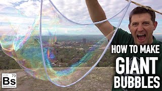 How to Make Giant Bubbles  Bubble Recipes and Bubble Wand Instructions [upl. by Ahseuqal]