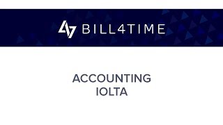 Billl4Time IOLTA Accounting [upl. by Sweyn]