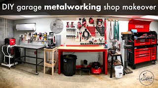 DIY Garage Metalworking Shop Makeover and Organization  Shop Project [upl. by Dleifrag923]