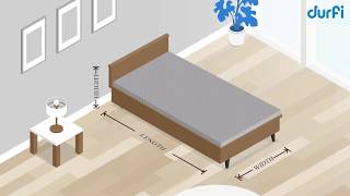 How To Measure a Mattress Size Single Mattress Queen Mattress King Mattress [upl. by Barta]