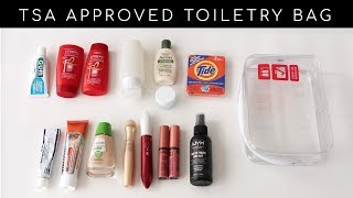 How to Pack Toiletries Makeup and Meds in a CarryOn Luggage [upl. by Wightman627]