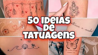 50 IDEIAS INCRÍVEIS DE TATUAGENS FEMININA DELICADA [upl. by Peppie753]