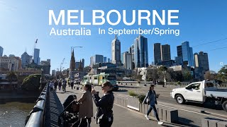 Melbourne City in September 2023  Virtual Tour Australia [upl. by Aicatsan]