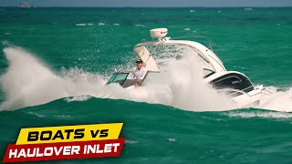 2023 TOP 22 MOMENTS AT THE INLET PART 4   Boats vs Haulover Inlet [upl. by Yesdnyl]