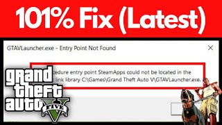 The procedure entry point SteamApps could not be located in the dynamic link library GTA5 Window 11 [upl. by Leesen]