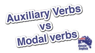 Whats the difference between modal verbs and auxiliary verbs  Learn English [upl. by Nnylecyoj186]