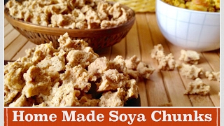 Home Made Soya Chunks Recipe  How to make Healthy Soya ChunkNuggetsBadi at Home  Recipe in Hindi [upl. by Ennaeed251]