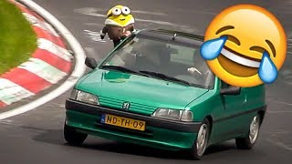 Funniest Moments at the Nürburgring Nordschleife 😂 Weird Cars Crazy amp Funny Moments Compilation [upl. by Suirtemed]