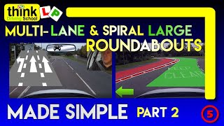 ROUNDABOUTS How to deal with Spiral amp Multilane Roundabouts Part 2  Filmed in Farnborough Hants [upl. by Anaylil]