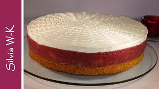 Rhabarberkuchen  Rhabarbertorte  ohne Gelatine [upl. by Violette]