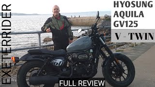 Hyosung Aqullia GV125 VTwin Full Review [upl. by Lashondra570]