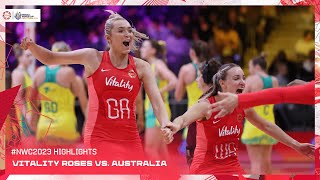 Vitality Roses vs Australia  Netball World Cup 2023 Highlights [upl. by Glass]