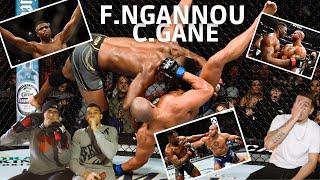 Francis Ngannou VS Ciryl Gane REACTION FIGHT  DUEL DE TITANS [upl. by Laumas]