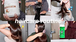 WEEKLY HAIRCARE ROUTINE FOR LONG AND HEALTHY HAIR part 4 [upl. by Gnues783]