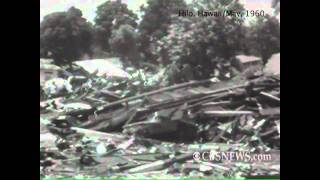 May 25 1960 Tsunami devastation in Hawaii [upl. by Charpentier]