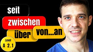 Time Prepositions German  seit zwischen über and von…an  A2 Level  YourGermanTeacher [upl. by Yssis]