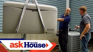 How to Install an Automatic Standby Generator  Ask This Old House [upl. by Arlon]