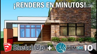 ¡Renders en un par de minutos Sketchup  Lumion [upl. by Octavian]