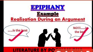 LITERARY DEVICE Part 10 Epiphany explained with notes and examples [upl. by Chalmers]