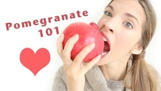 HOW TO PREPAREOPEN amp EAT A POMEGRANATE [upl. by Eliades580]