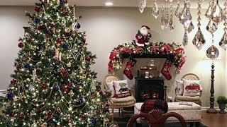 Classic Traditional Christmas Tree  How To Decorate A Christmas Tree With BeadsBeaded Garland [upl. by Eyma]