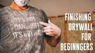 How to Finish Drywall For Beginners  Nestrs [upl. by Wadesworth]