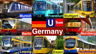 U Bahn Tram  Commuter train in Germany [upl. by Assilim]