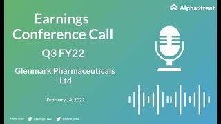 Glenmark Pharmaceuticals Ltd Q3 FY22 Earnings Concall [upl. by Rafaj246]