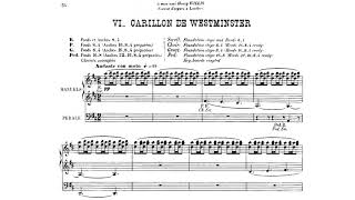 Louis Vierne  Carillon de Westminster Score Video [upl. by Alletsyrc]