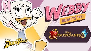 Webby Reacts To Descendants 3  DuckTales  Disney Channel [upl. by Chrissie]