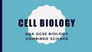 Cell Biology Revision  GCSE Biology GCSE Combined Science [upl. by Avelin]