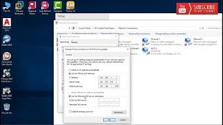 How to Configure Static IP Address in Windows 10 [upl. by Kanter]