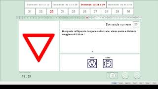 Quiz PATENTE B  ESAME DI TEORIA  SIMULAZIONE ESAME [upl. by Suoivatco136]