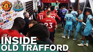 Inside Old Trafford  Behind the Scenes  Tunnel Cam  Manchester United 32 Newcastle United [upl. by Nhguaval72]