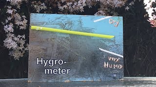 Make a Hygrometer to Measure Humidity – STEM activity [upl. by Arrotal]