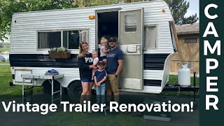 Vintage Trailer Renovation — Full Overview Video [upl. by Kcirdled]