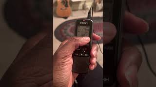 How To Use Voice Recorder Sony ICDPX240 [upl. by Ramaj]