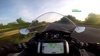 Kawasaki Ninja H2 SX SE Maximum Speed Autobahn [upl. by Sheryl]