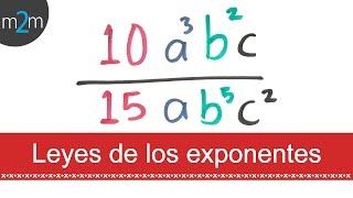 ✅ Leyes de los exponentes │ División │ ejercicio 1 [upl. by Annahsad424]