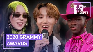 2020 Grammys MustSee Red Carpet Moments  E Red Carpet amp Award Shows [upl. by Ennayr]