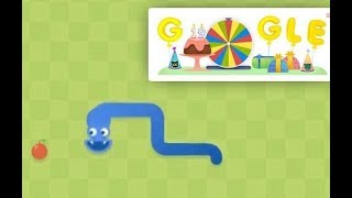 Google Snake Game [upl. by Einalam]