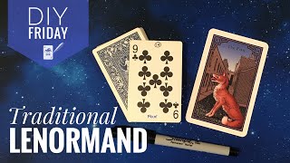 DIY Friday Traditional Lenormand playing cards [upl. by Wescott]