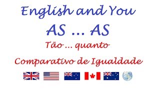 Asas  Comparativo de Igualdade em Inglês [upl. by Anesusa]