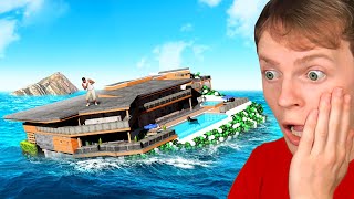 GTA 5  Franklins FLOATING HOUSE Upgrade Tsunami [upl. by Brentt804]