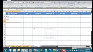 HORARIOS PARA INSTITUCIONES EDUCATIVAS EN EXCEL [upl. by Parish]