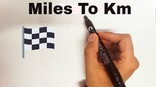 How to Convert Miles to KM in 3 Seconds  Easy Way [upl. by Normand]