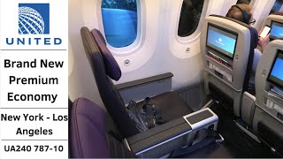 Flight Review United Premium EconomyPremium Plus 78710 New York  Los Angeles [upl. by Idnem]