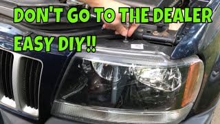 How To Replace the Headlight Bulbs on a 19992004 Grand Cherokee [upl. by Assirahs]