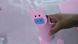 como hacer un titere de cerdito con papelhow to make a piggy puppet with paper [upl. by Marquardt]