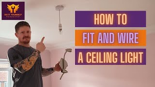 How to Change a Ceiling light  Replacing a Rose Fitting [upl. by Mik]